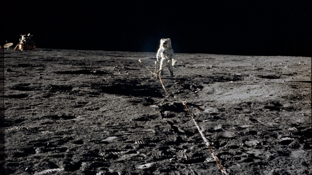 Moon Camp Area 12 (Alan Bean/ALSEP Cable)